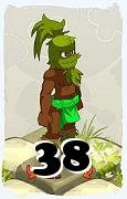 Um personagem do jogo Dofus, Sadida-Ar, de nivel 38