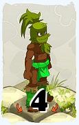 Un personnage du jeu Dofus, Sadida-Air, au niveau 4