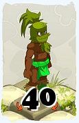 Um personagem do jogo Dofus, Sadida-Ar, de nivel 40