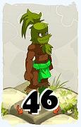 Un personaggio del gioco Dofus, Sadida-Aria, al livello 46