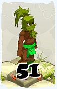 Un personnage du jeu Dofus, Enutrof-Air, au niveau 51