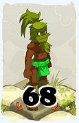 Un personnage du jeu Dofus, Sadida-Air, au niveau 68