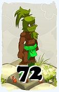 Un personaje del juego Dofus, Ocra-Aire, de nivel 72