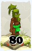 Un personnage du jeu Dofus, Sadida-Air, au niveau 80