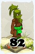 Un personaje del juego Dofus, Anutrof-Aire, de nivel 82