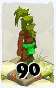 Un personaje del juego Dofus, Sram-Aire, de nivel 90