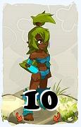 Un personnage du jeu Dofus, Sadida-Air, au niveau 10