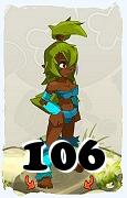 Un personnage du jeu Dofus, Sadida-Air, au niveau 106