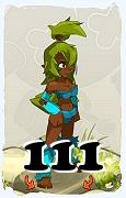 Un personnage du jeu Dofus, Sadida-Air, au niveau 111