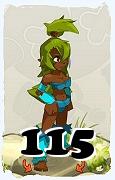 A Dofus character, Sadida-Air, by level 115