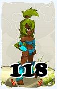 Un personnage du jeu Dofus, Sadida-Air, au niveau 118