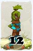 Un personnage du jeu Dofus, Sadida-Air, au niveau 12