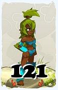 Un personnage du jeu Dofus, Sadida-Air, au niveau 121