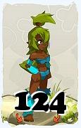 Un personnage du jeu Dofus, Sadida-Air, au niveau 124