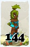 Un personnage du jeu Dofus, Sadida-Air, au niveau 144