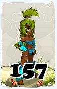 Un personnage du jeu Dofus, Sadida-Air, au niveau 157