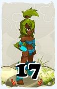 Un personnage du jeu Dofus, Sadida-Air, au niveau 17