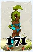 Un personnage du jeu Dofus, Sadida-Air, au niveau 171