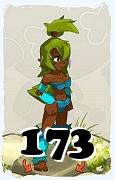 Un personnage du jeu Dofus, Sadida-Air, au niveau 173