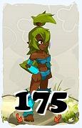 Un personaje del juego Dofus, Sadida-Aire, de nivel 175