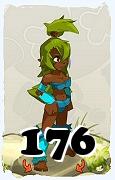 Un personnage du jeu Dofus, Sadida-Air, au niveau 176