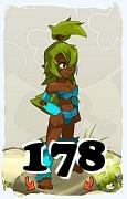 Un personaje del juego Dofus, Sadida-Aire, de nivel 178