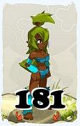 Un personnage du jeu Dofus, Sadida-Air, au niveau 181