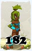 Un personnage du jeu Dofus, Sadida-Air, au niveau 182