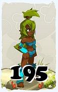 Um personagem do jogo Dofus, Sadida-Ar, de nivel 195