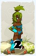 Un personnage du jeu Dofus, Sadida-Air, au niveau 2