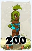 Un personaje del juego Dofus, Sadida-Aire, de nivel 200