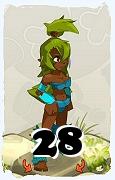 Un personnage du jeu Dofus, Sadida-Air, au niveau 28