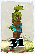 Un personnage du jeu Dofus, Sadida-Air, au niveau 31