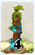 A Dofus character, Sadida-Air, by level 4