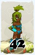 Un personaggio del gioco Dofus, Sadida-Aria, al livello 42