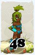 Un personnage du jeu Dofus, Sadida-Air, au niveau 48