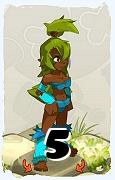 A Dofus character, Sadida-Air, by level 5