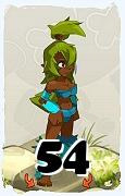 Un personnage du jeu Dofus, Sadida-Air, au niveau 54