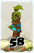 A Dofus character, Sadida-Air, by level 58