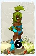 A Dofus character, Sadida-Air, by level 6