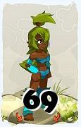 Um personagem do jogo Dofus, Sadida-Ar, de nivel 69