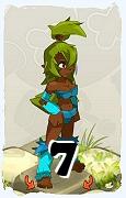 Un personnage du jeu Dofus, Sadida-Air, au niveau 7