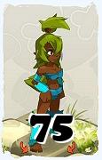 Un personnage du jeu Dofus, Sadida-Air, au niveau 75