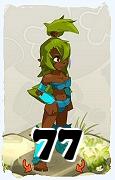 Un personnage du jeu Dofus, Sadida-Air, au niveau 77