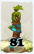 Un personnage du jeu Dofus, Sadida-Air, au niveau 81