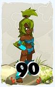 Um personagem do jogo Dofus, Sadida-Ar, de nivel 90