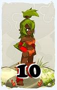 Um personagem do jogo Dofus, Sadida-Ar, de nivel 10