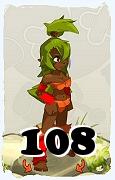 Um personagem do jogo Dofus, Sadida-Ar, de nivel 108