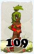 Un personaje del juego Dofus, Osamodas-Aire, de nivel 109