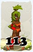 Un personnage du jeu Dofus, Sadida-Air, au niveau 113